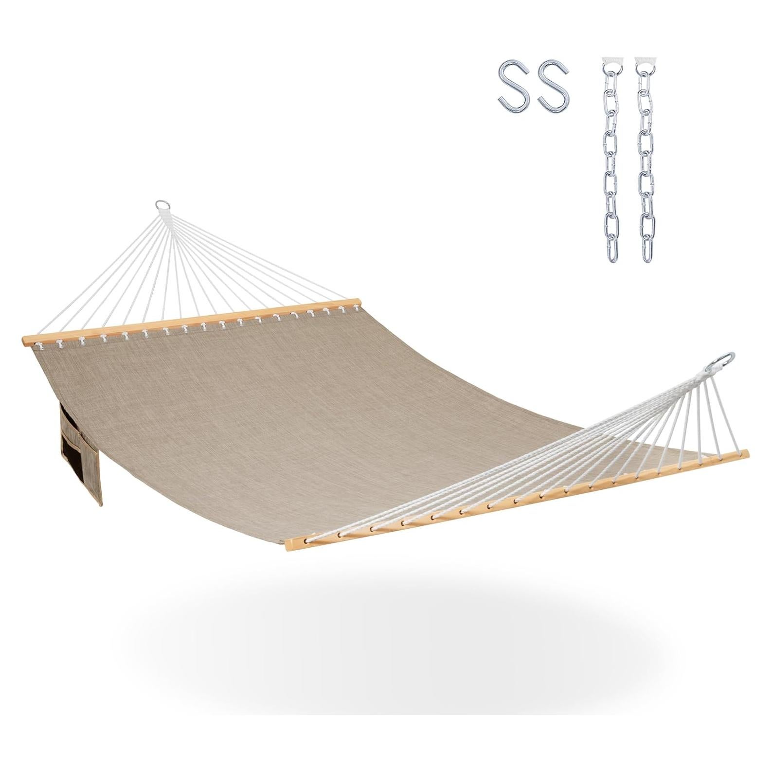 Hamaca Doble Lazy Daze 11 FT Caqui Secado Rápido 204 kg