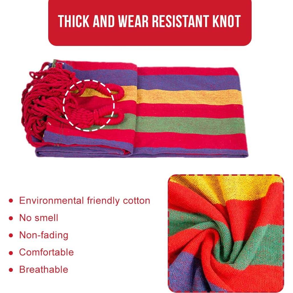 Hamaca de Camping Ultra-Ligera Aran Co 508x203cm Rojo 204kg