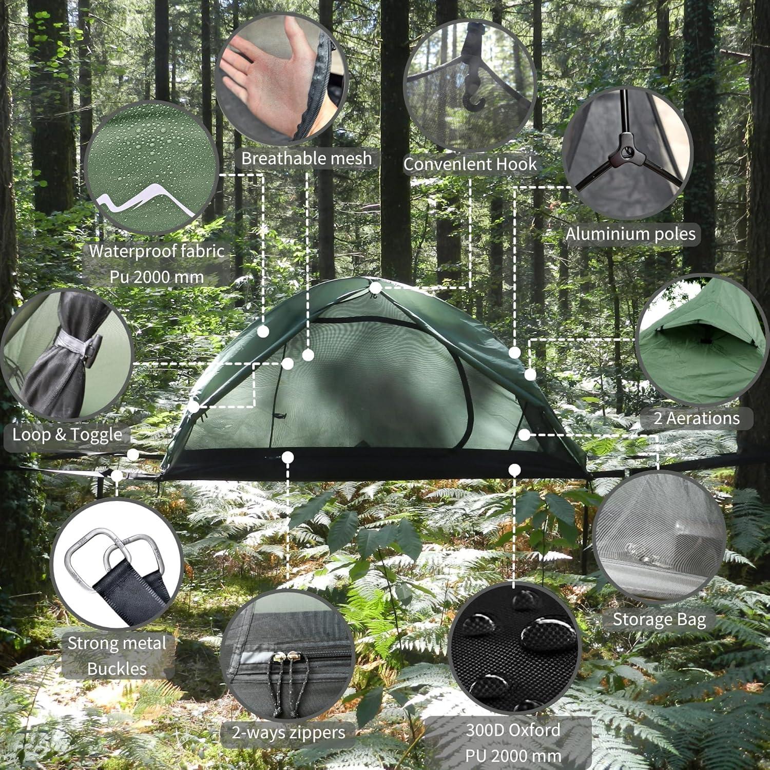 Tienda de Hamaca Planas Outeka - Impermeable y Antimosquitos