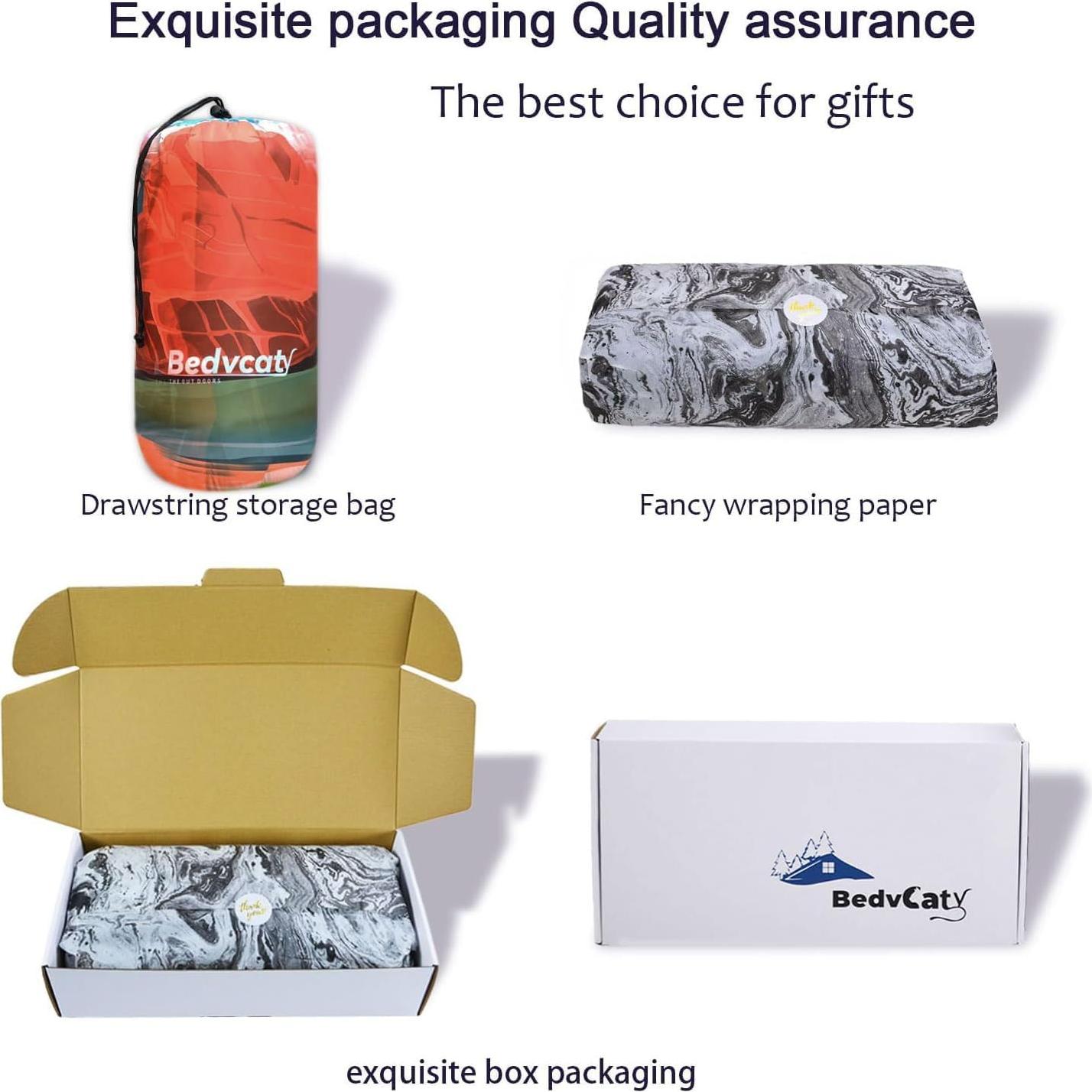 Manta de Camping Bedvcaty Acolchada Impermeable 198x142cm