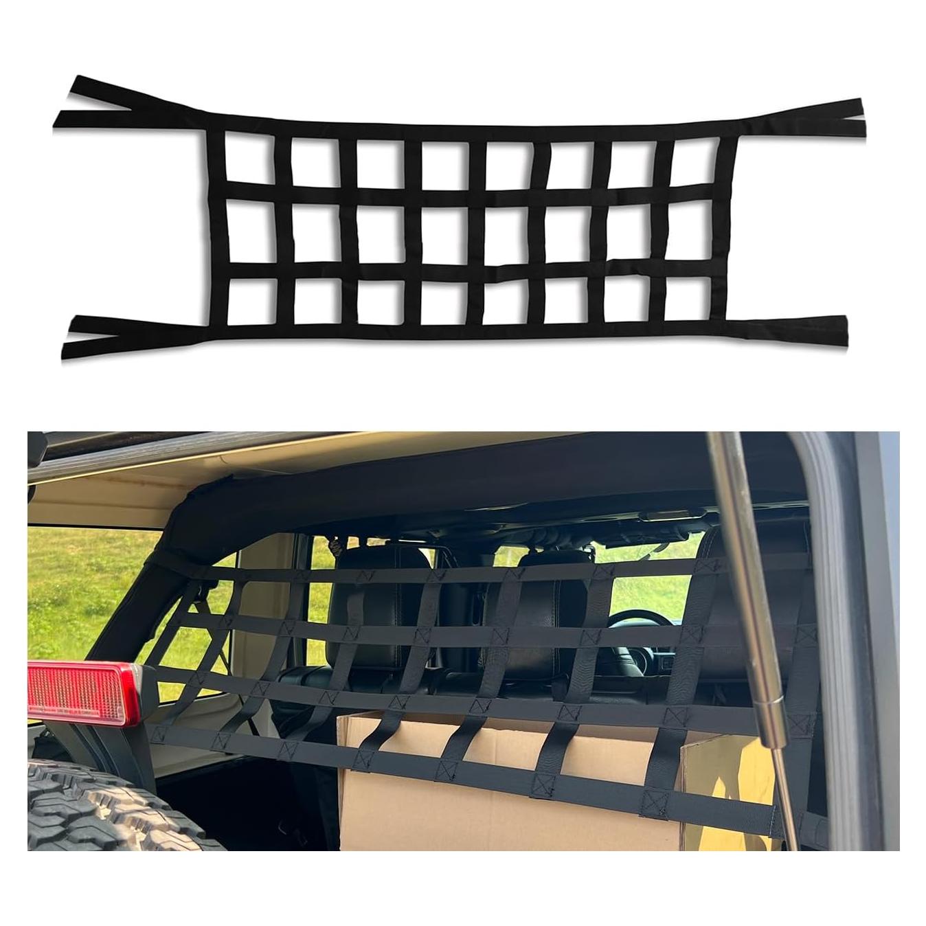 Red de Carga para Jeep Wrangler ROMASO Alta Resistencia Negro