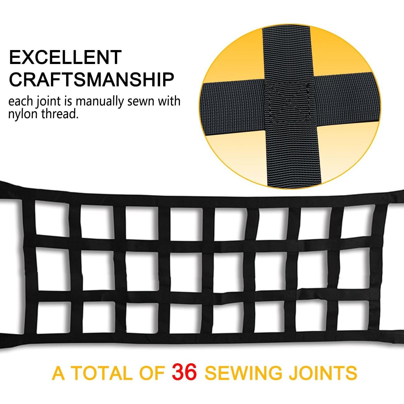 Red de Carga para Jeep Wrangler ROMASO Alta Resistencia Negro