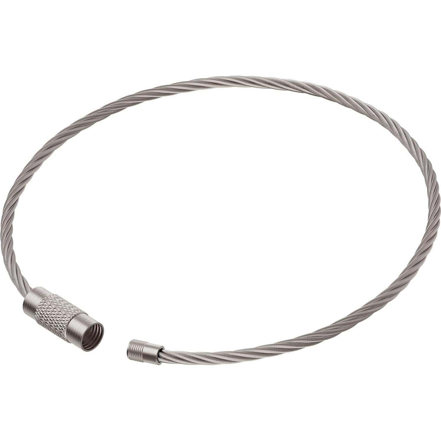 Cable de Llavero Pawfly 17 cm Acero Inoxidable 25 Piezas