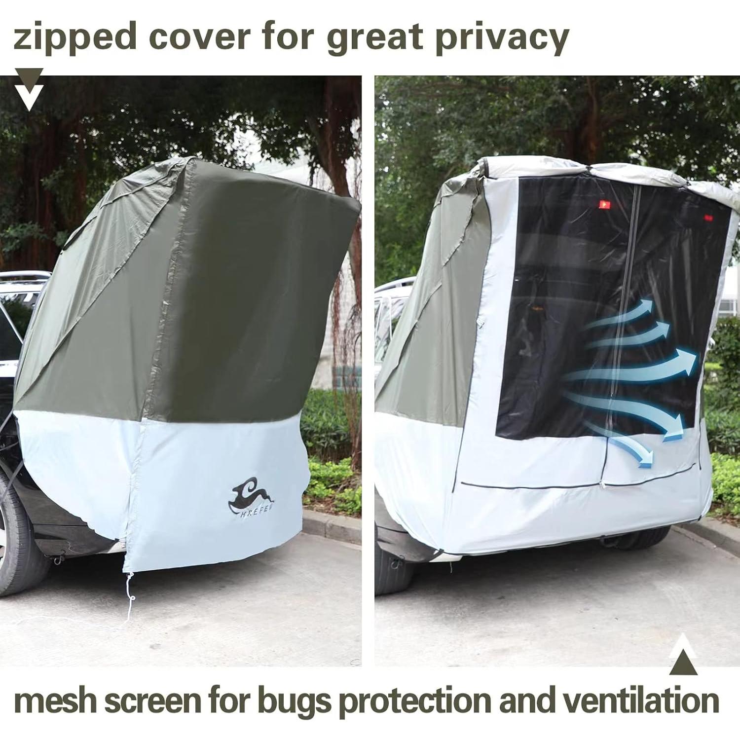 Carpa de Maletero HREFEU T-Verde UPF 50+ Impermeable 5 Personas