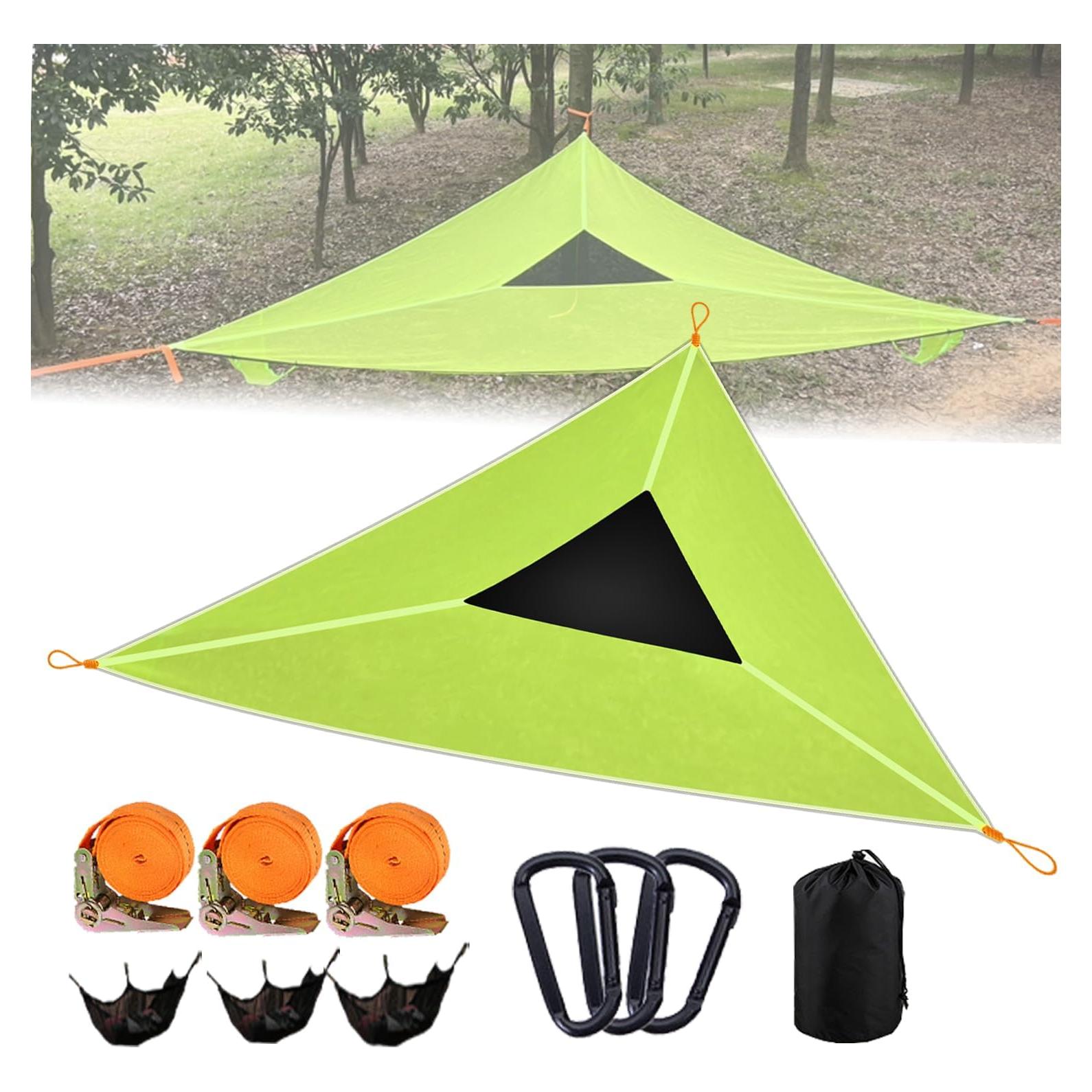 Hamaca Triangular 3.96m Enthuney Multi Persona Verde 272kg