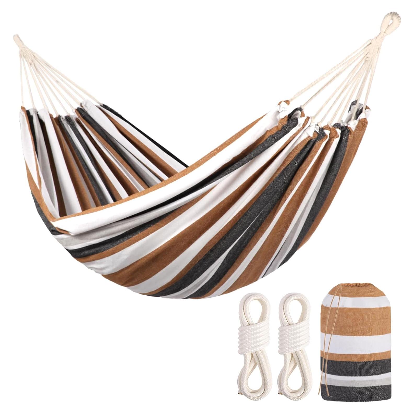 Hamaca de Camping Amarilla Yongkang 280kg Resistente y Portátil