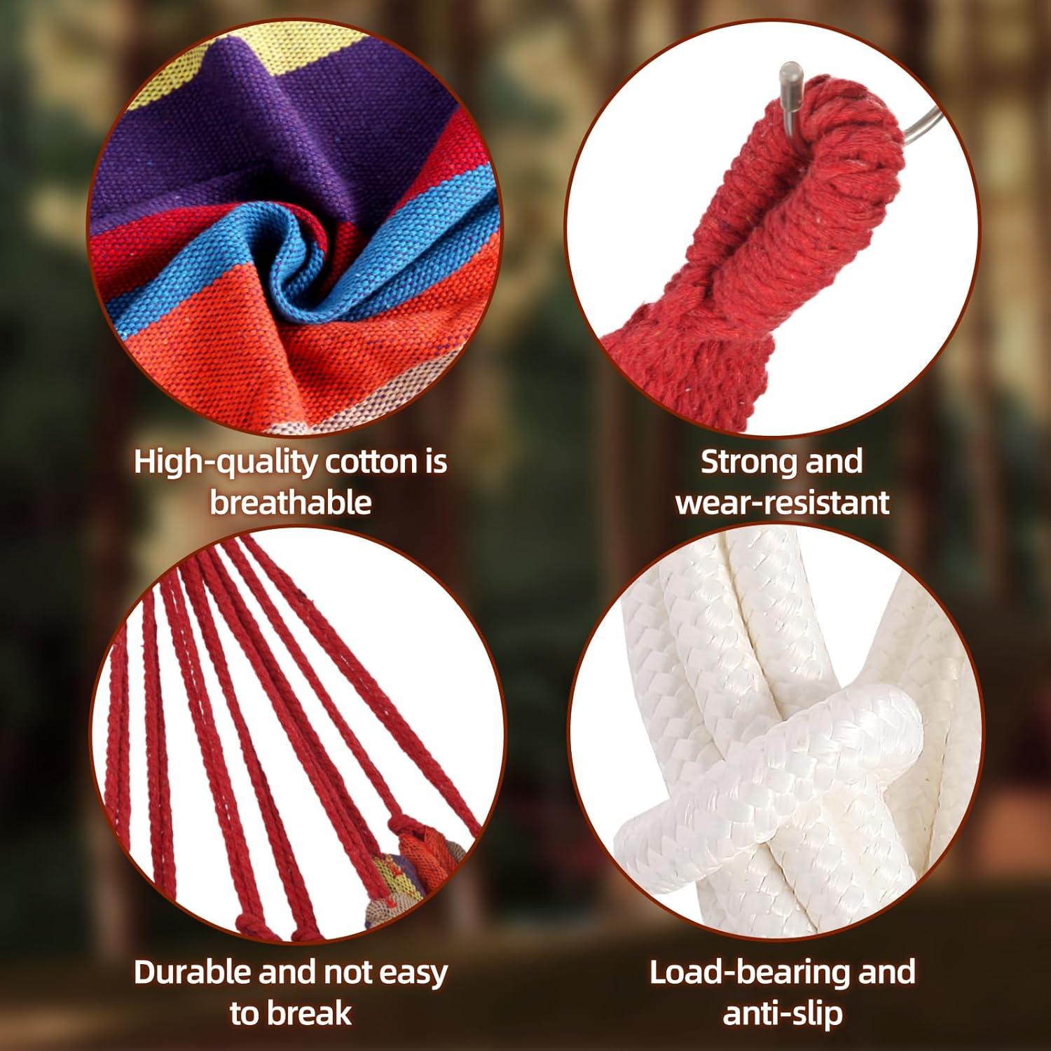 Hamaca de Camping Amarilla Yongkang 280kg Resistente y Portátil