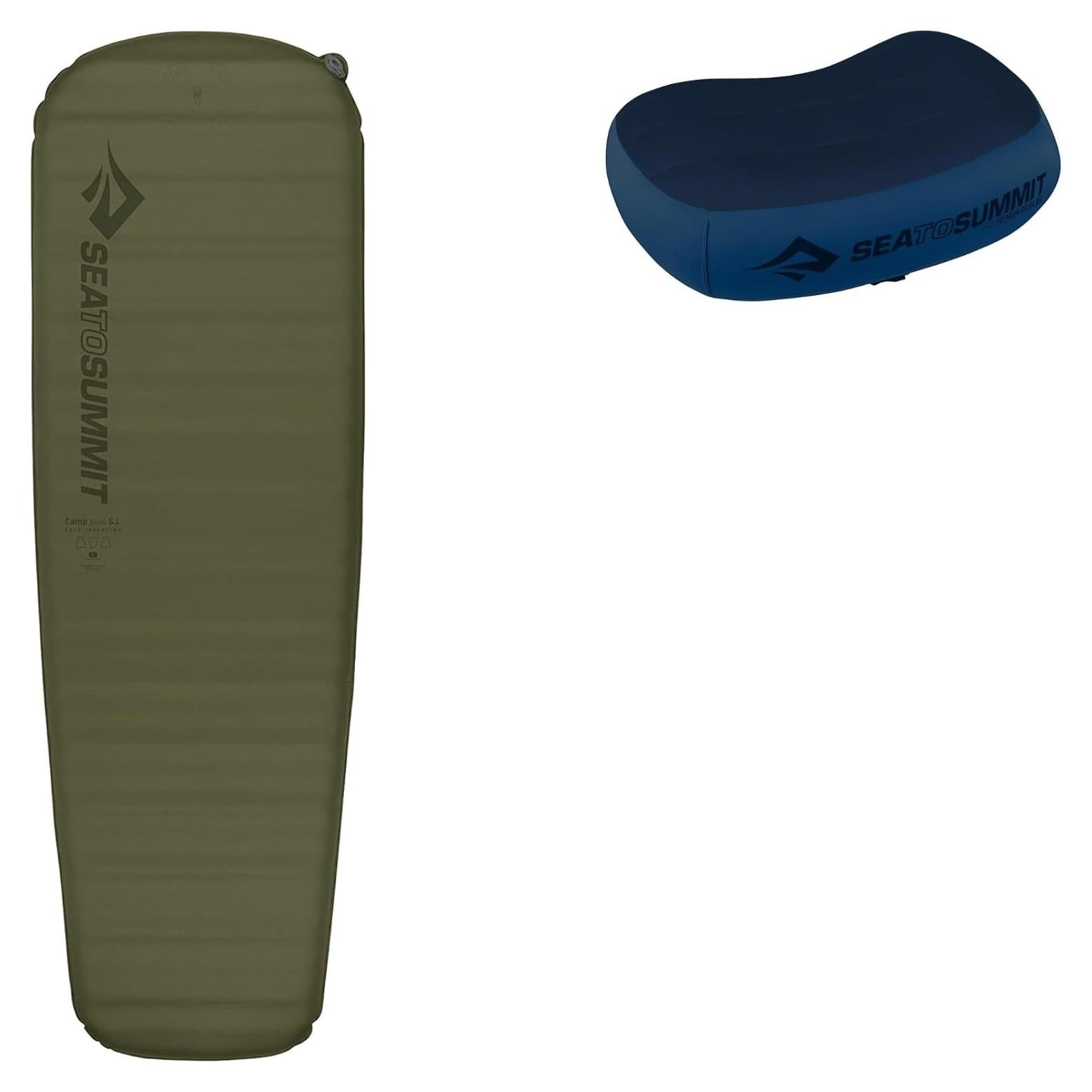 Sistema de Sueño Sea to Summit: Colchoneta Camp Plus SI y Almohada Aeros