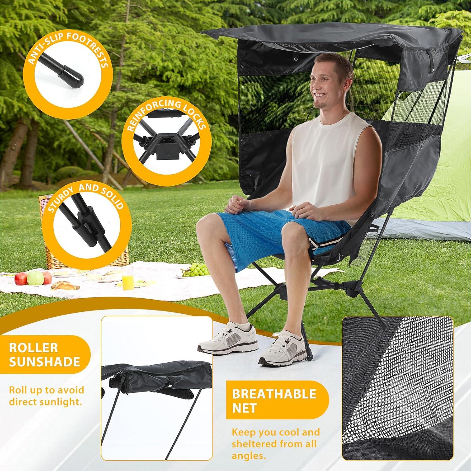 Silla de Camping Nice C con Dosel Desmontable 1.97 kg