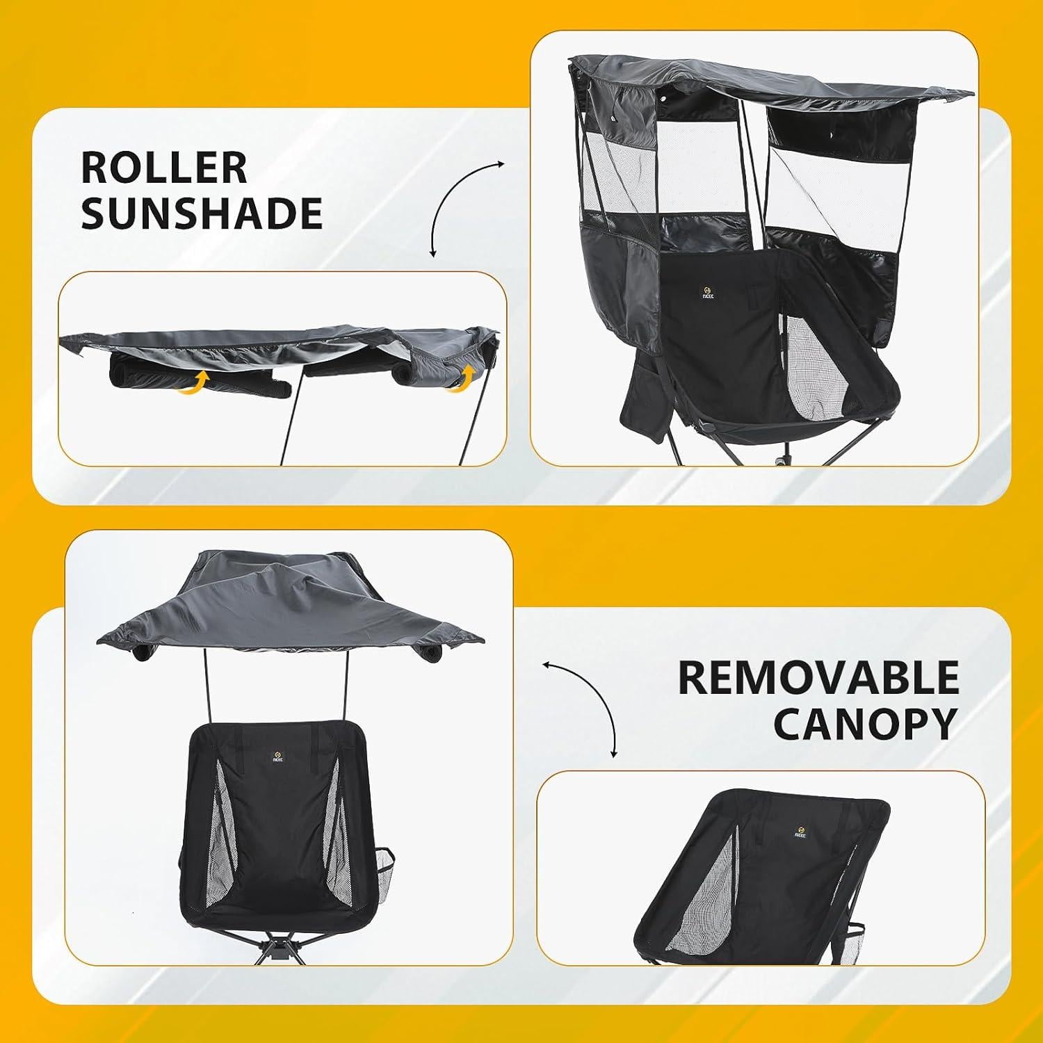 Silla de Camping Nice C con Dosel Desmontable 1.97 kg