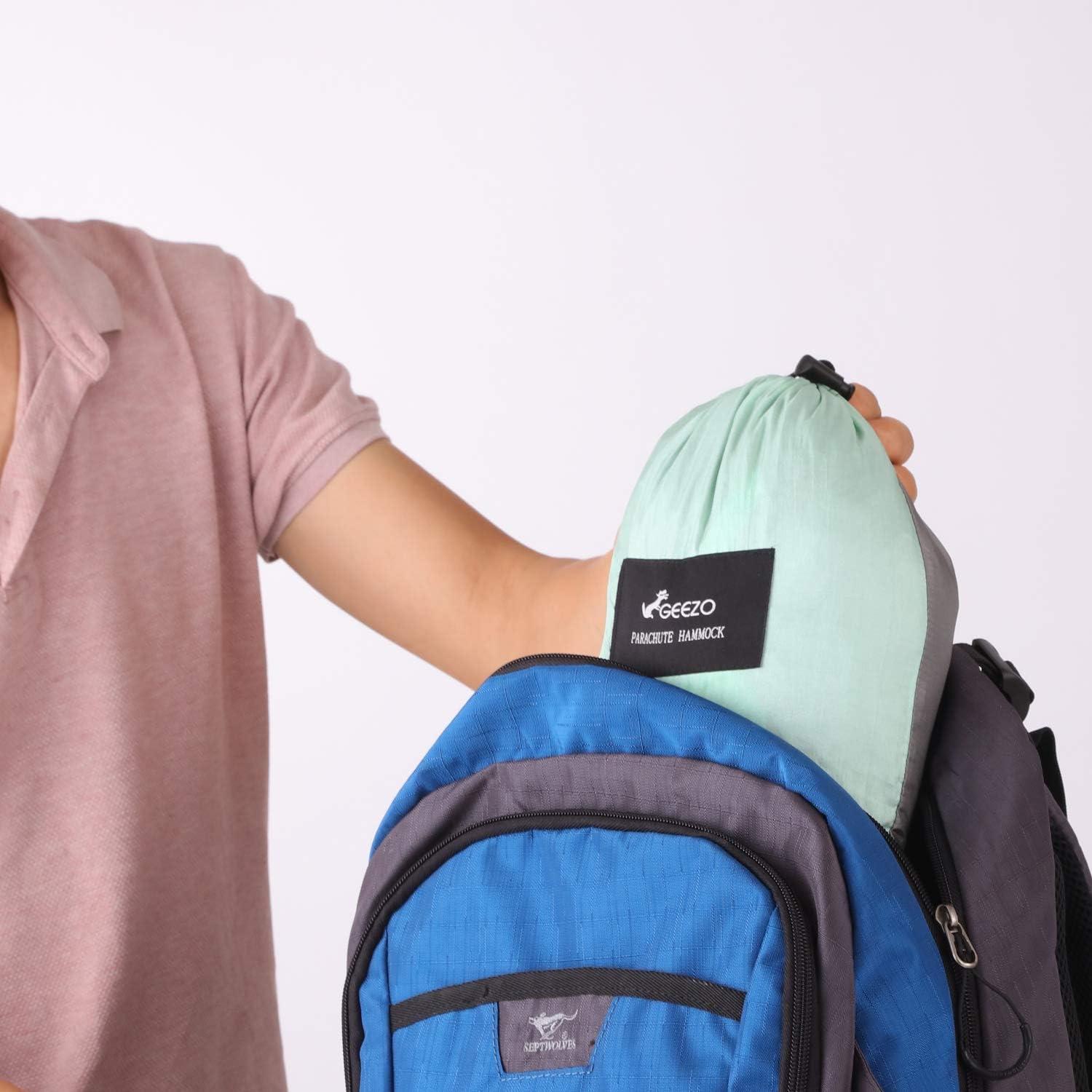 Hamaca Doble GEEZO para Camping 227 kg, Ligera y Portátil