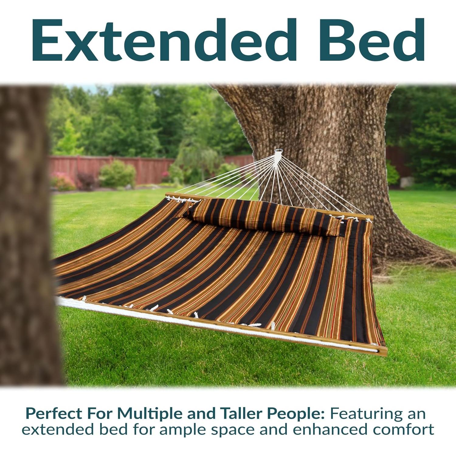 Hamaca Acolchada Extra Grande Sunnydaze para 2 Personas