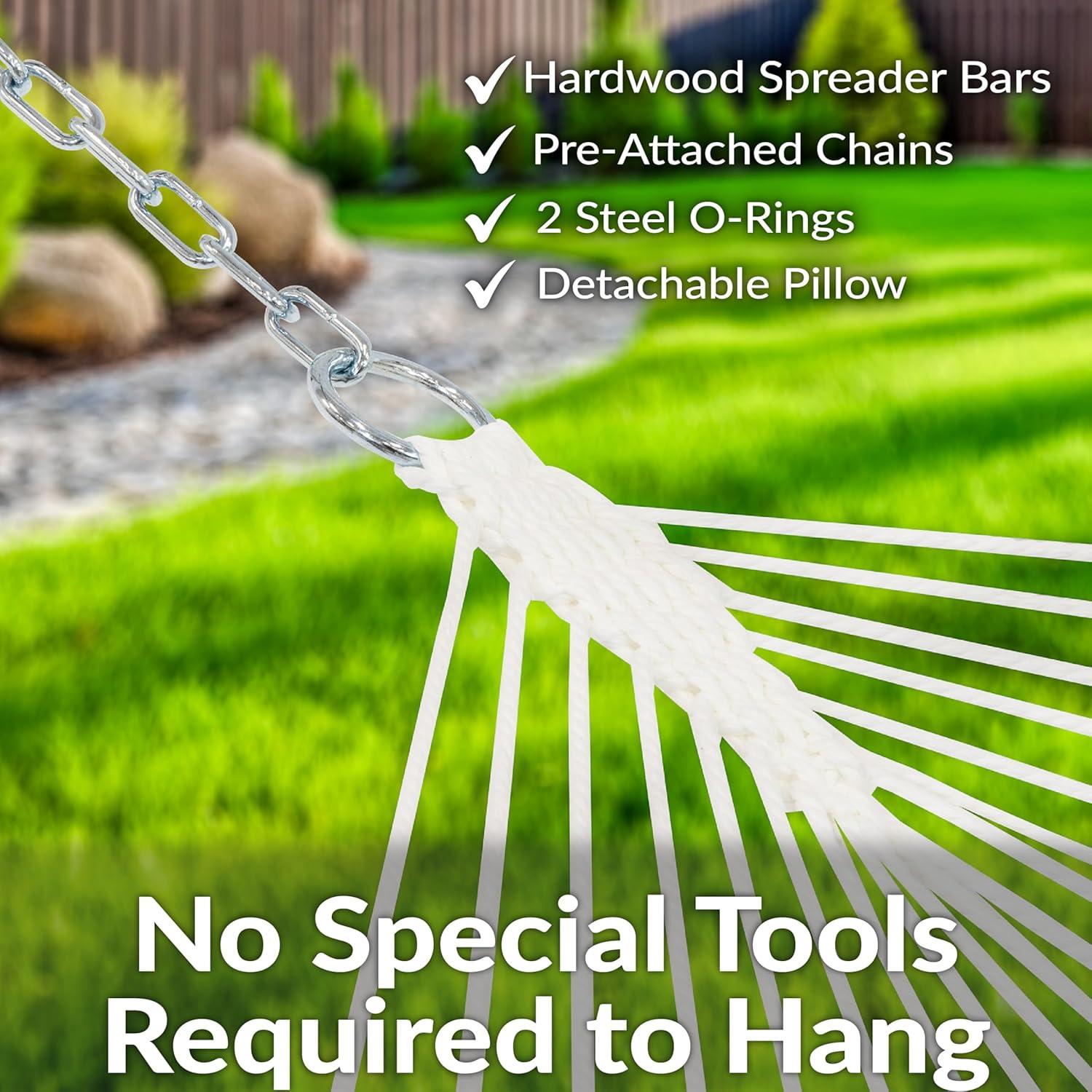 Hamaca Acolchada Extra Grande Sunnydaze para 2 Personas