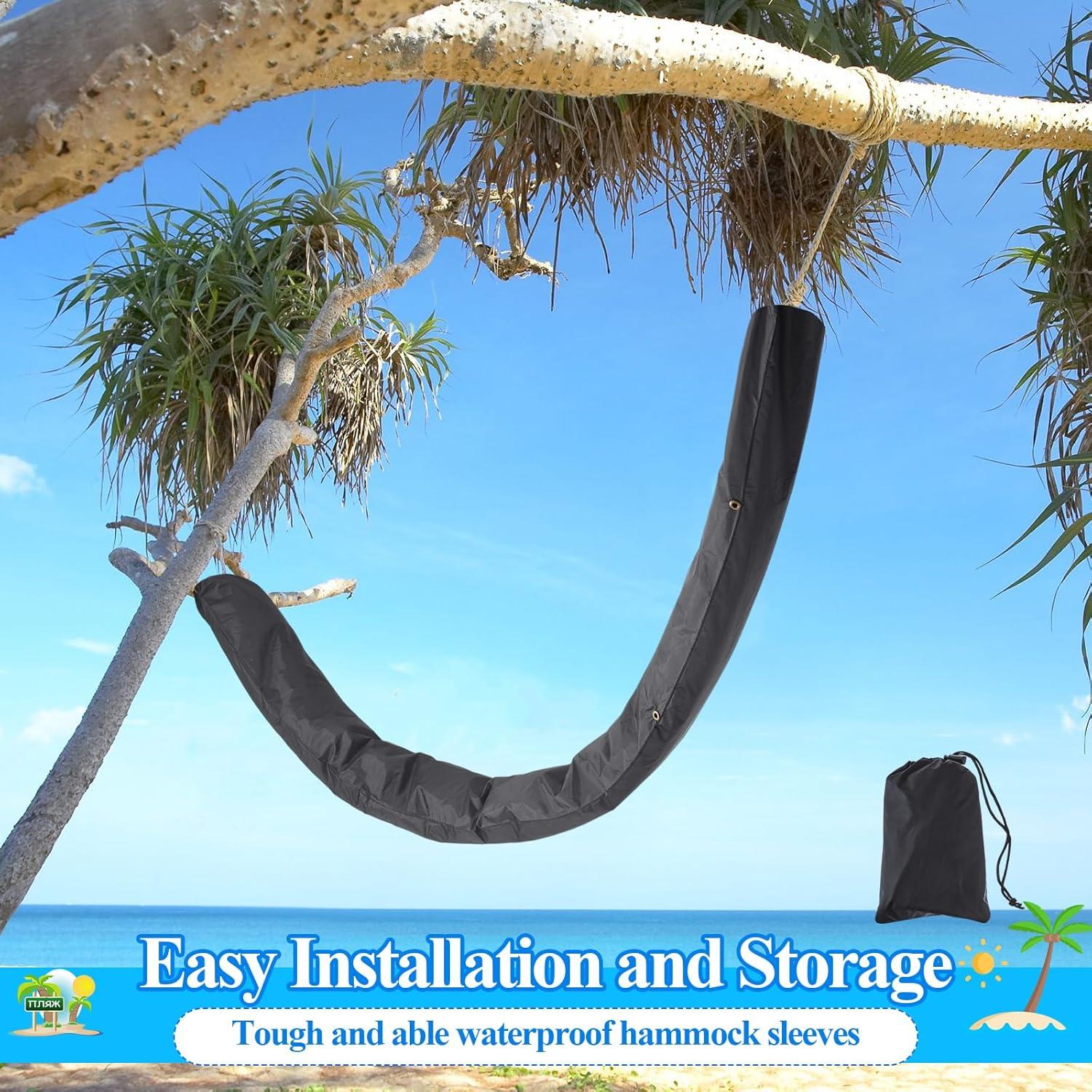 Protector de Hamaca Impermeable Ribbonlic 4.88 m Negro