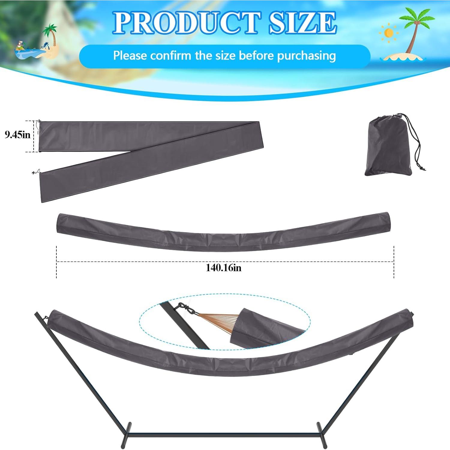 Funda Impermeable para Hamaca GliCraft 2 Pcs 356x24 cm Gris