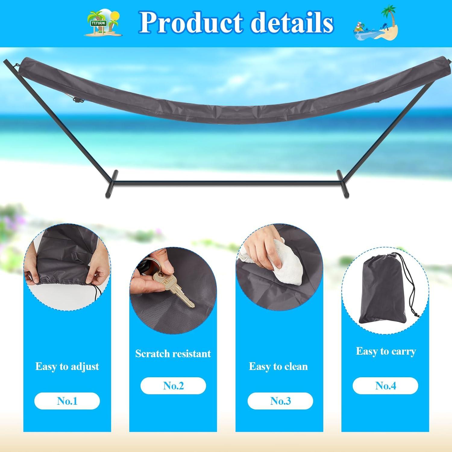 Funda Impermeable para Hamaca GliCraft 2 Pcs 356x24 cm Gris