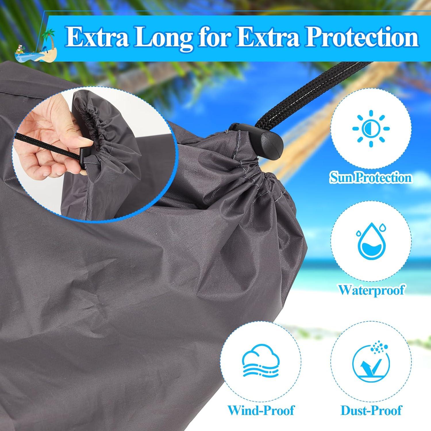 Funda Impermeable para Hamaca GliCraft 2 Pcs 356x24 cm Gris