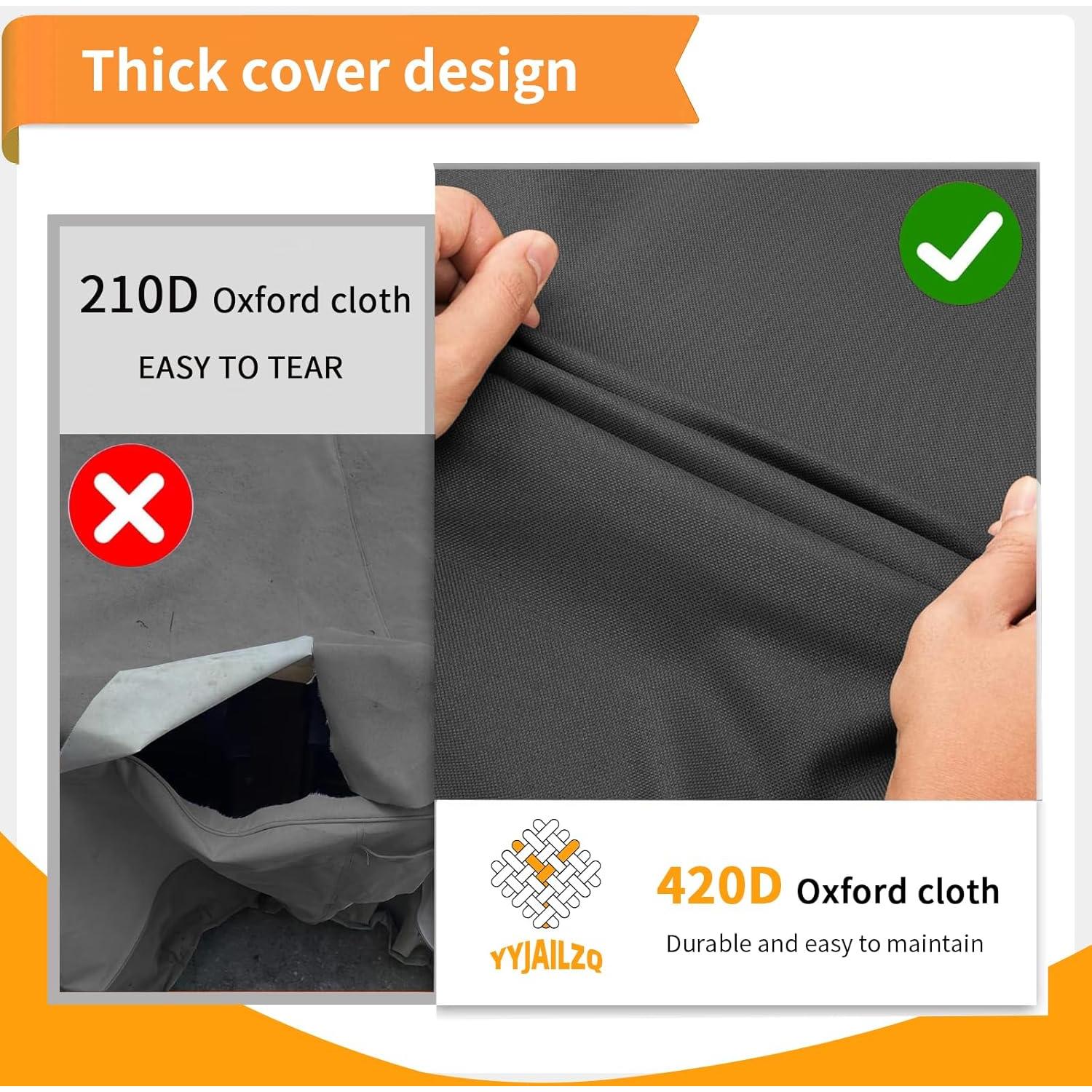 Cubierta de Hamaca Impermeable YYJAILZQ 9-10FT Negra 420D