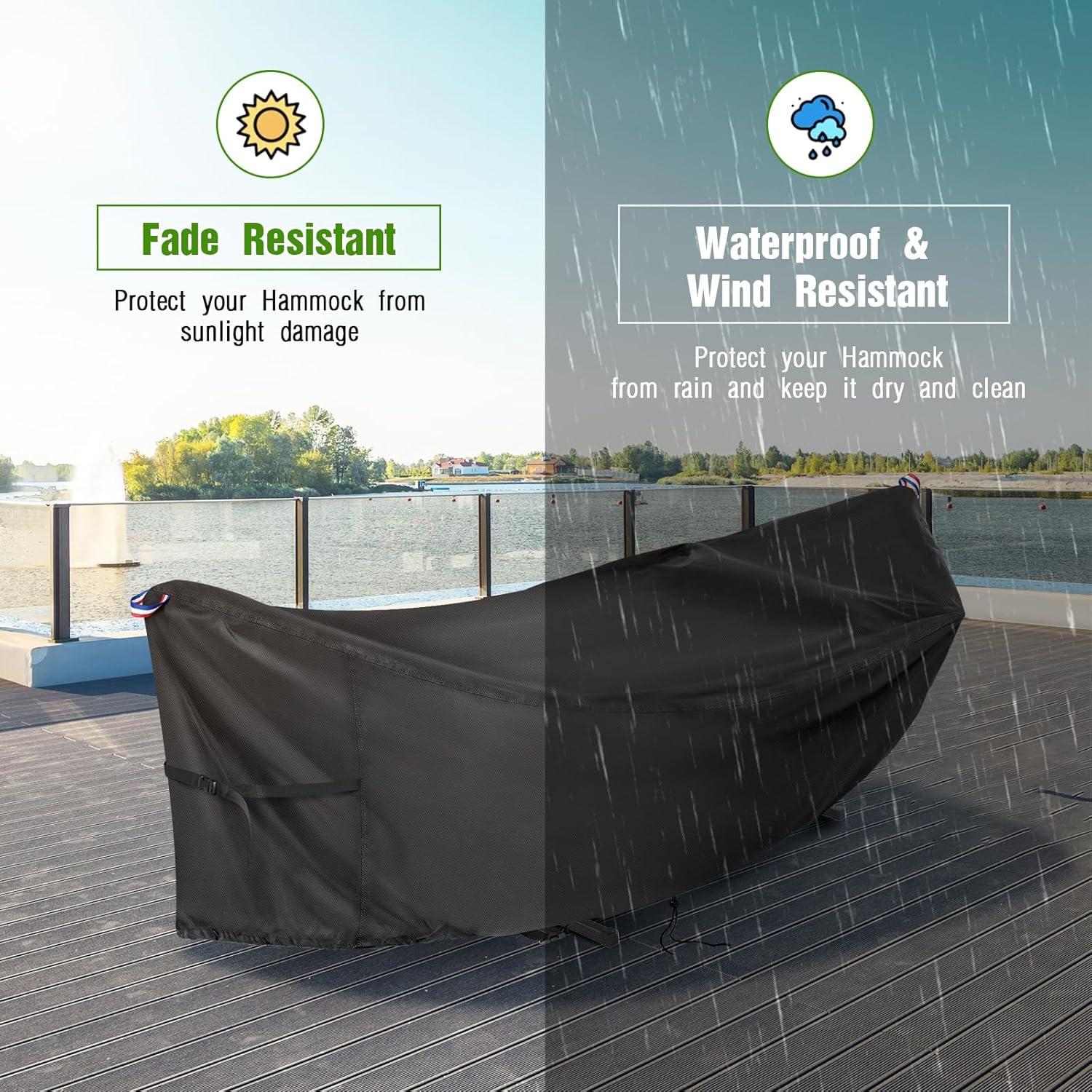 Cubierta Impermeable para Hamaca Loenel 384x142x94 cm