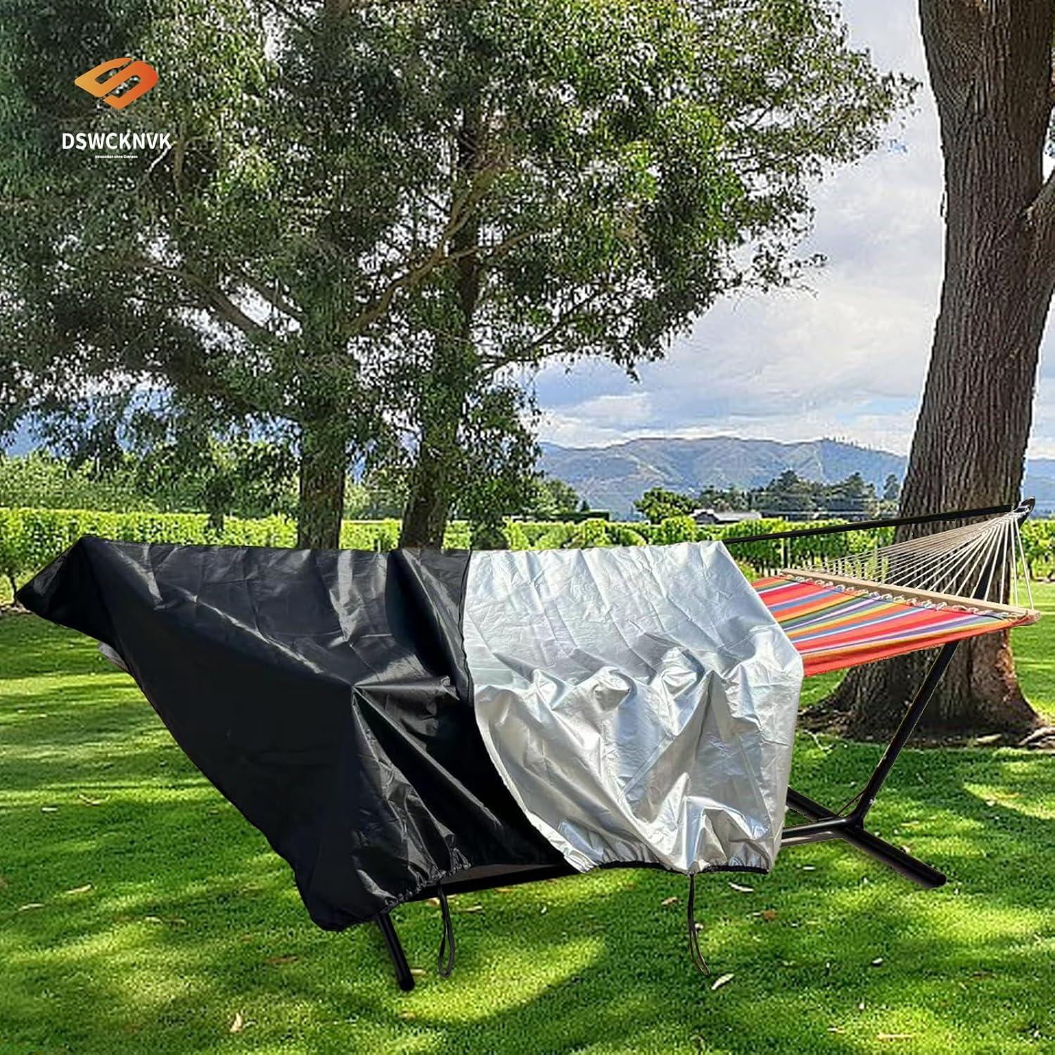 Cubierta de Hamaca Impermeable DSWCKNVK 150x401x99cm Negra