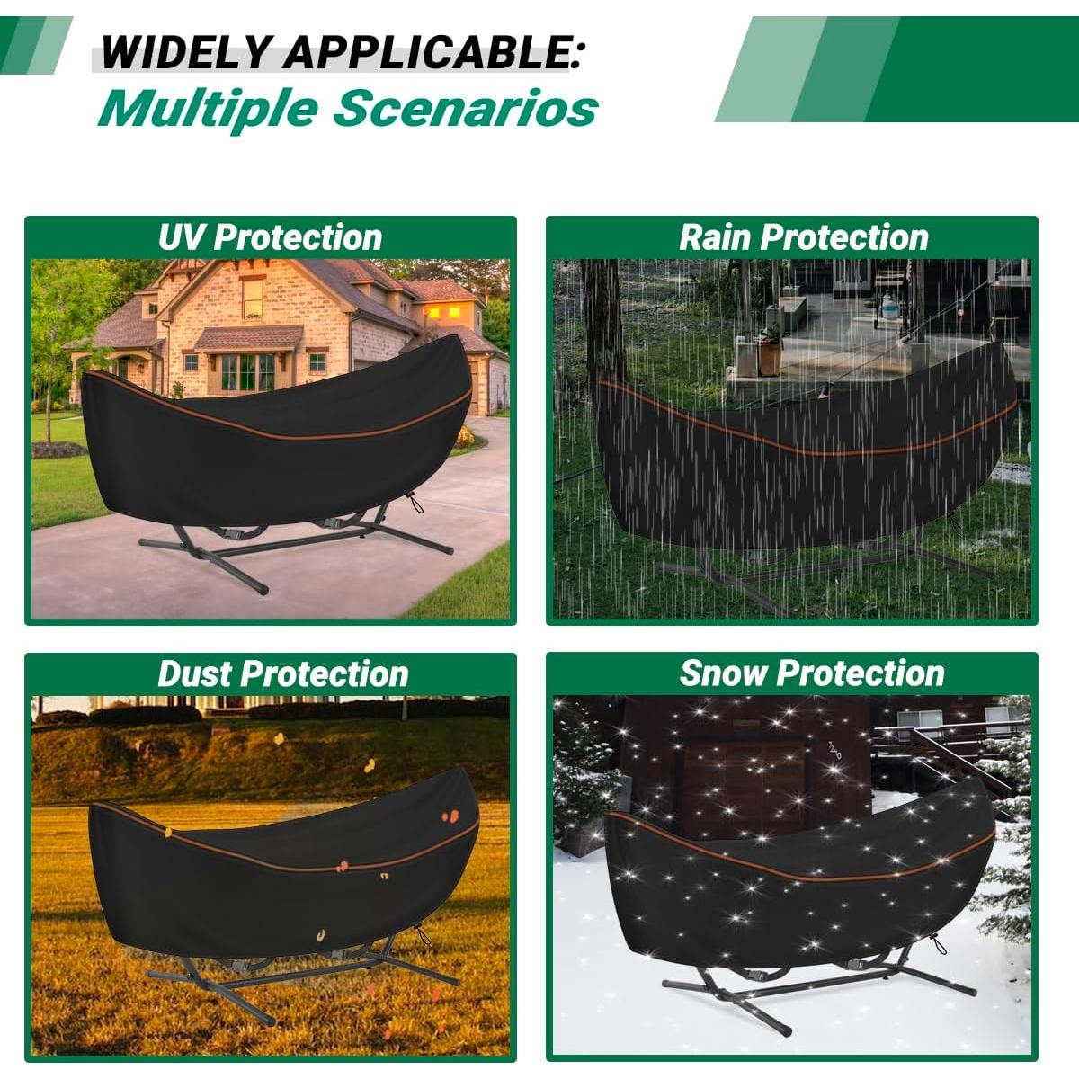 Cubierta de Hamaca de Patio CATOTEL Impermeable 381x150 cm