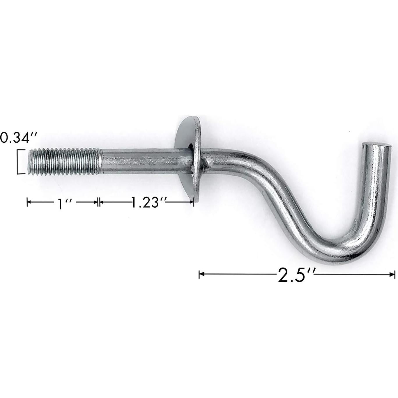 Ganchos de Reemplazo Ugotfeels para Hamacas - 2 Piezas de Hierro Galvanizado