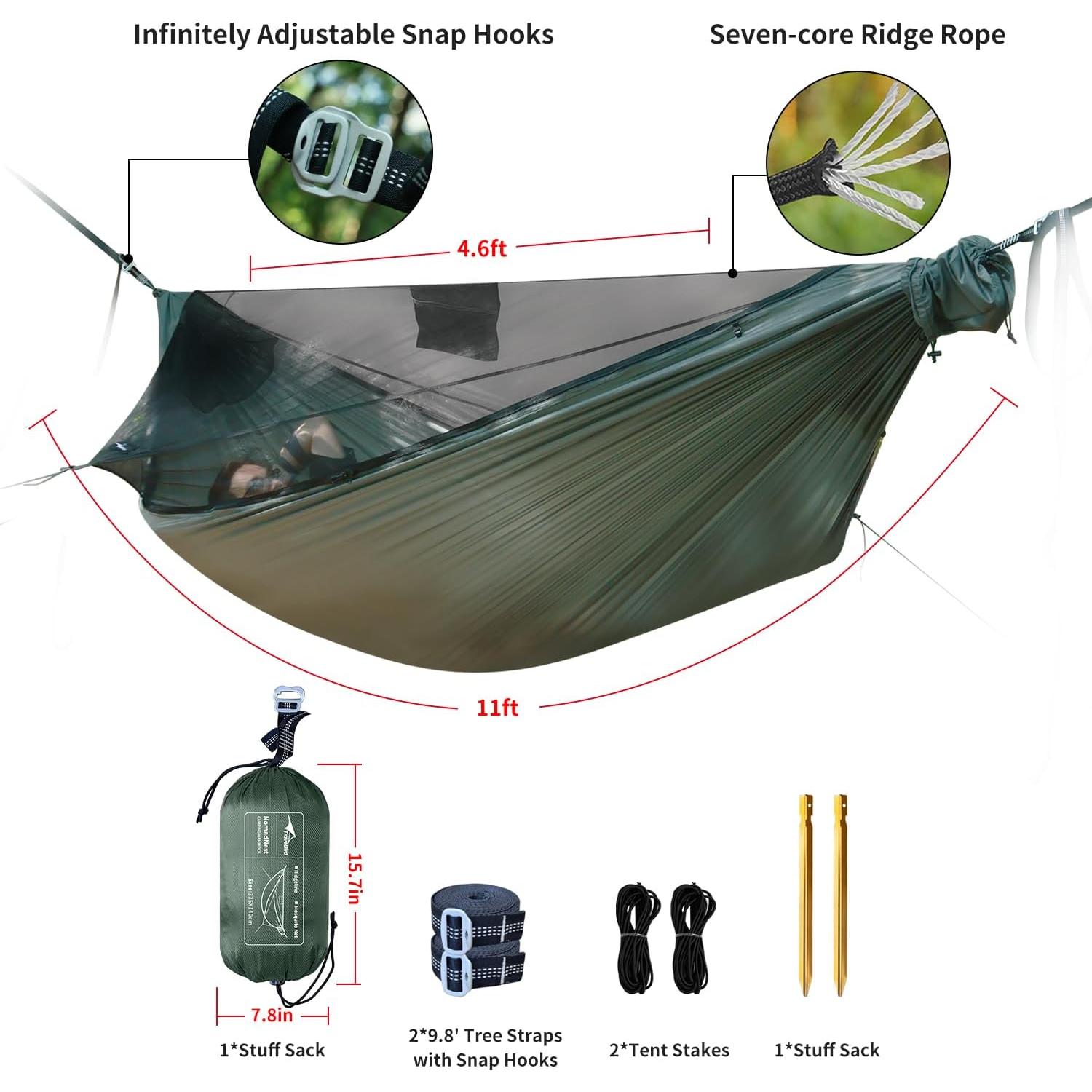 Hamaca de Camping Travel Bird NomadNest 3.35m Liviana 199.58kg