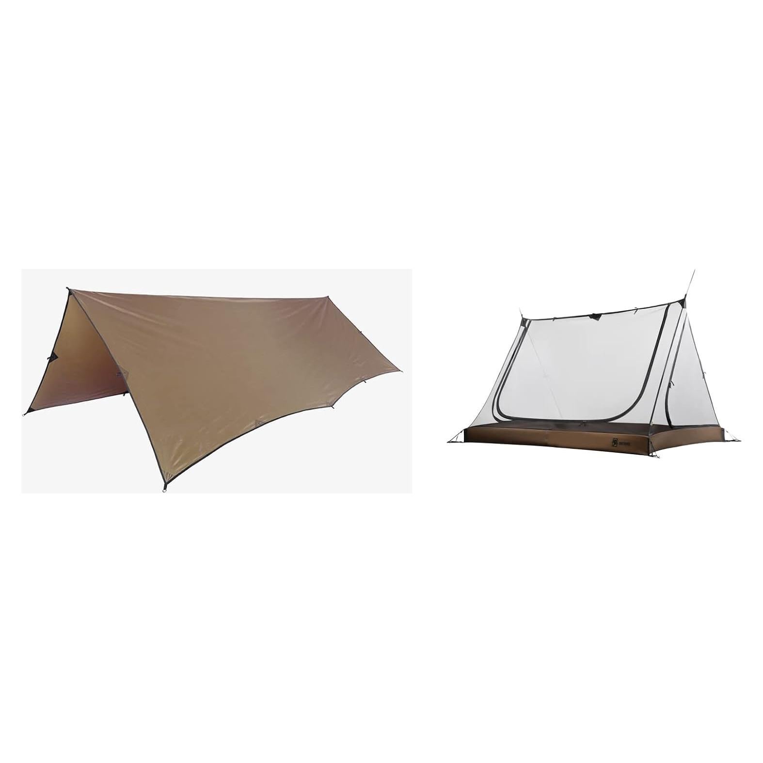 Tarp de Camping OneTigris + Tienda de Malla Doble Resistente