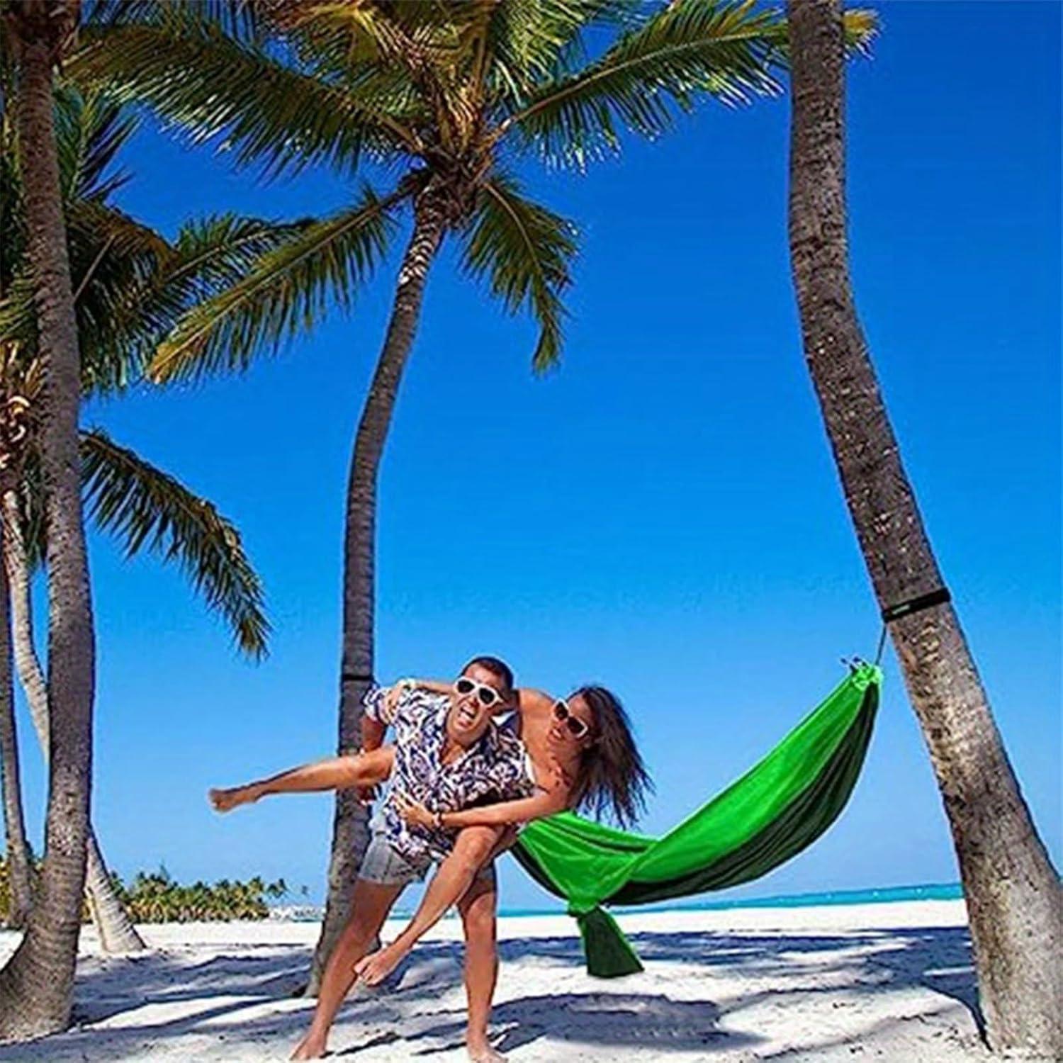 Hamaca de Camping Travelbaic Verde 299 kg Resistente Nylon