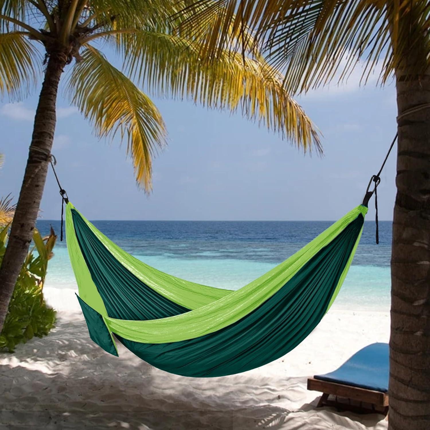 Hamaca de Camping Travelbaic Verde 299 kg Resistente Nylon