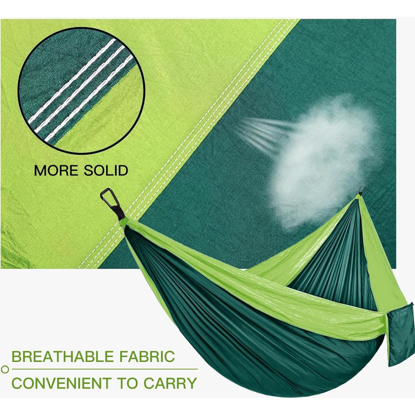 Hamaca de Camping Travelbaic Verde 299 kg Resistente Nylon