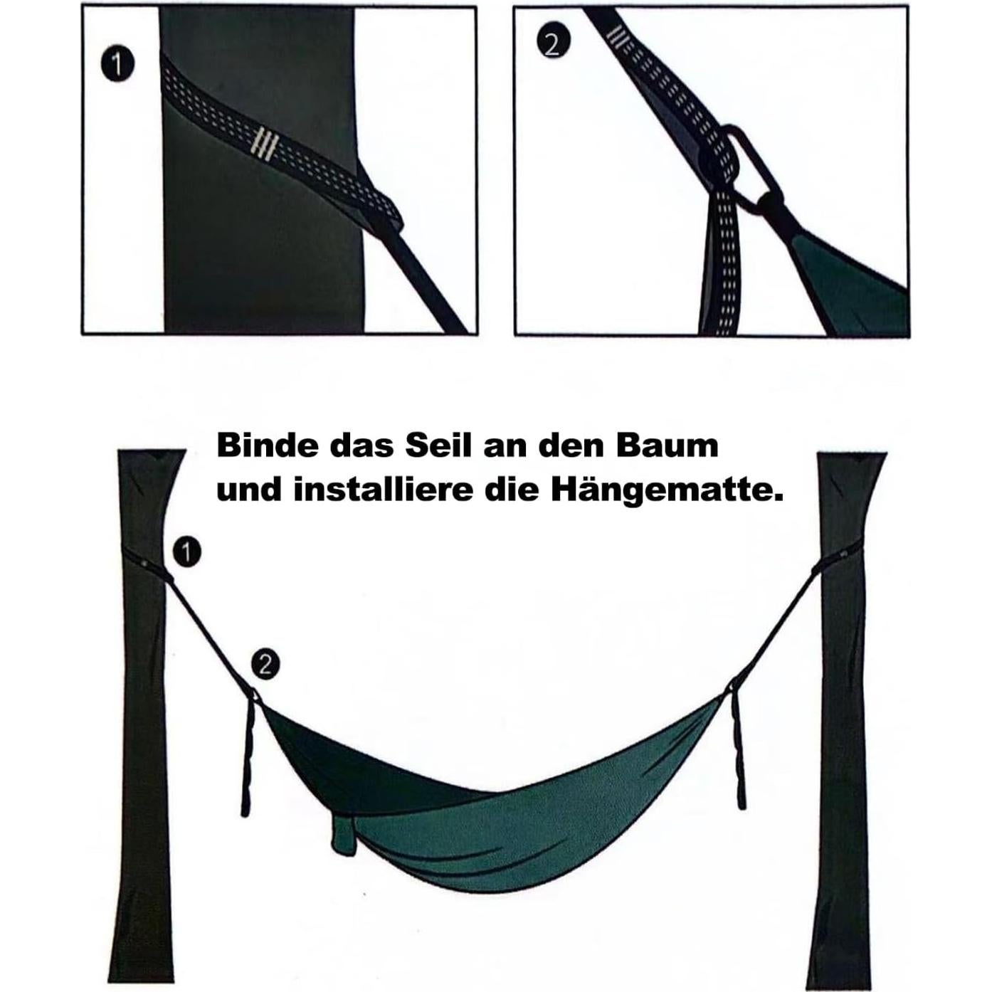 Hamaca de Camping Travelbaic Verde 299 kg Resistente Nylon