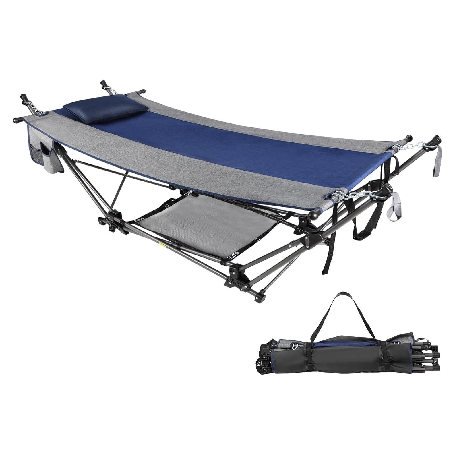 Hamaca de Camping RedSwing XXL con Soporte y Almohada