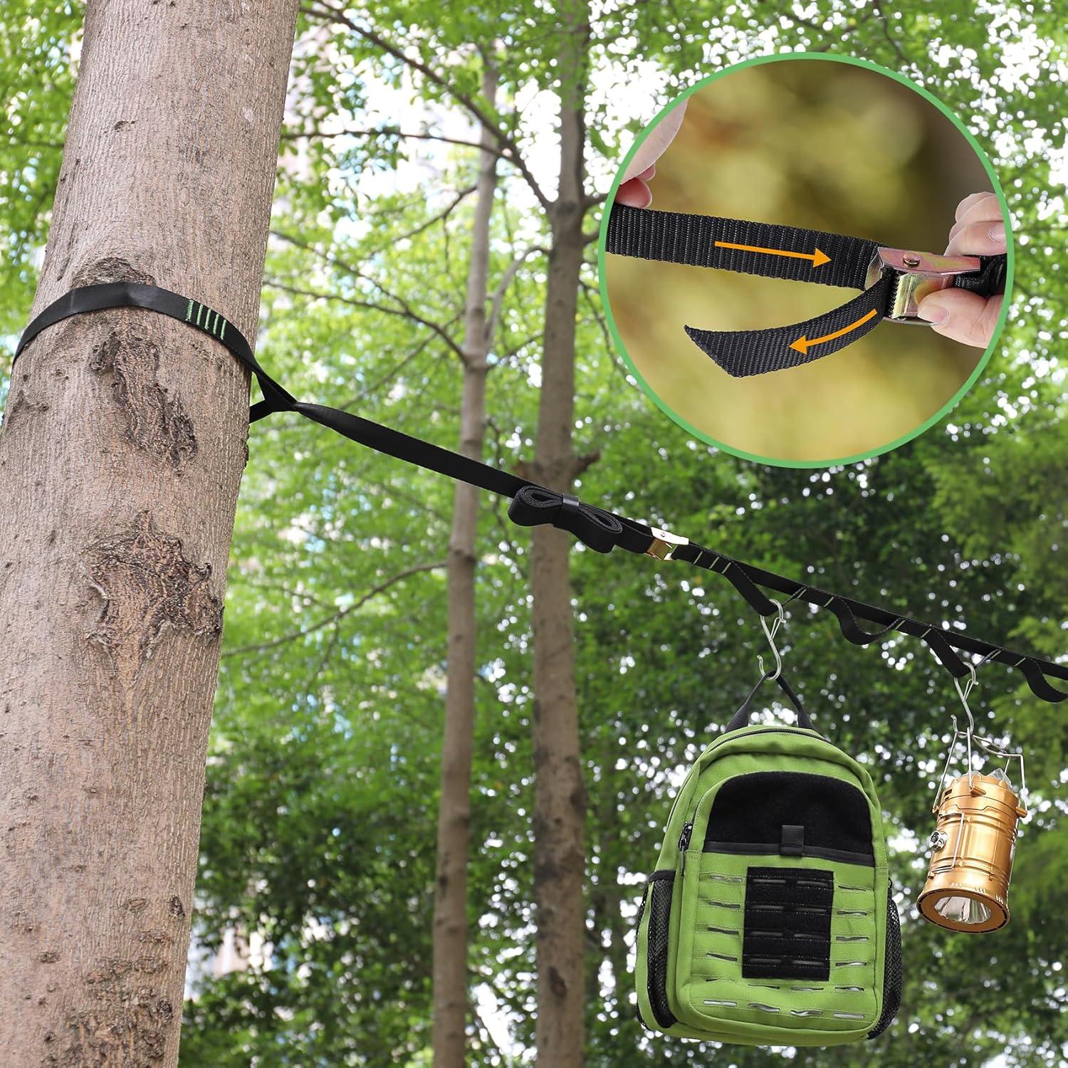 Organizador Colgante Camping Ayaport 6.1m 20 Lazos 4 Ganchos