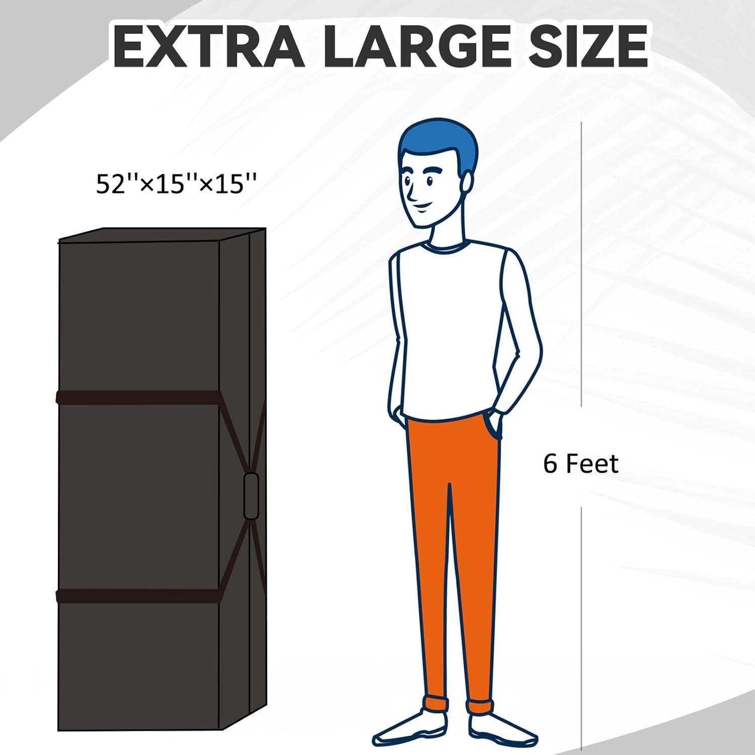 Bolsa Duffle Extra Grande Vincreem 190L Impermeable 132cm