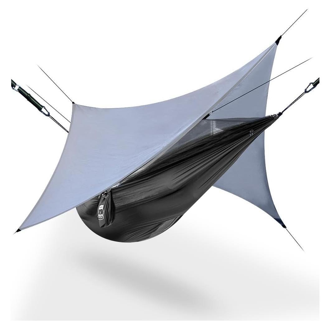 Hamaca de Camping Titan Performance Ligera 1 Persona con Cubierta de Lluvia