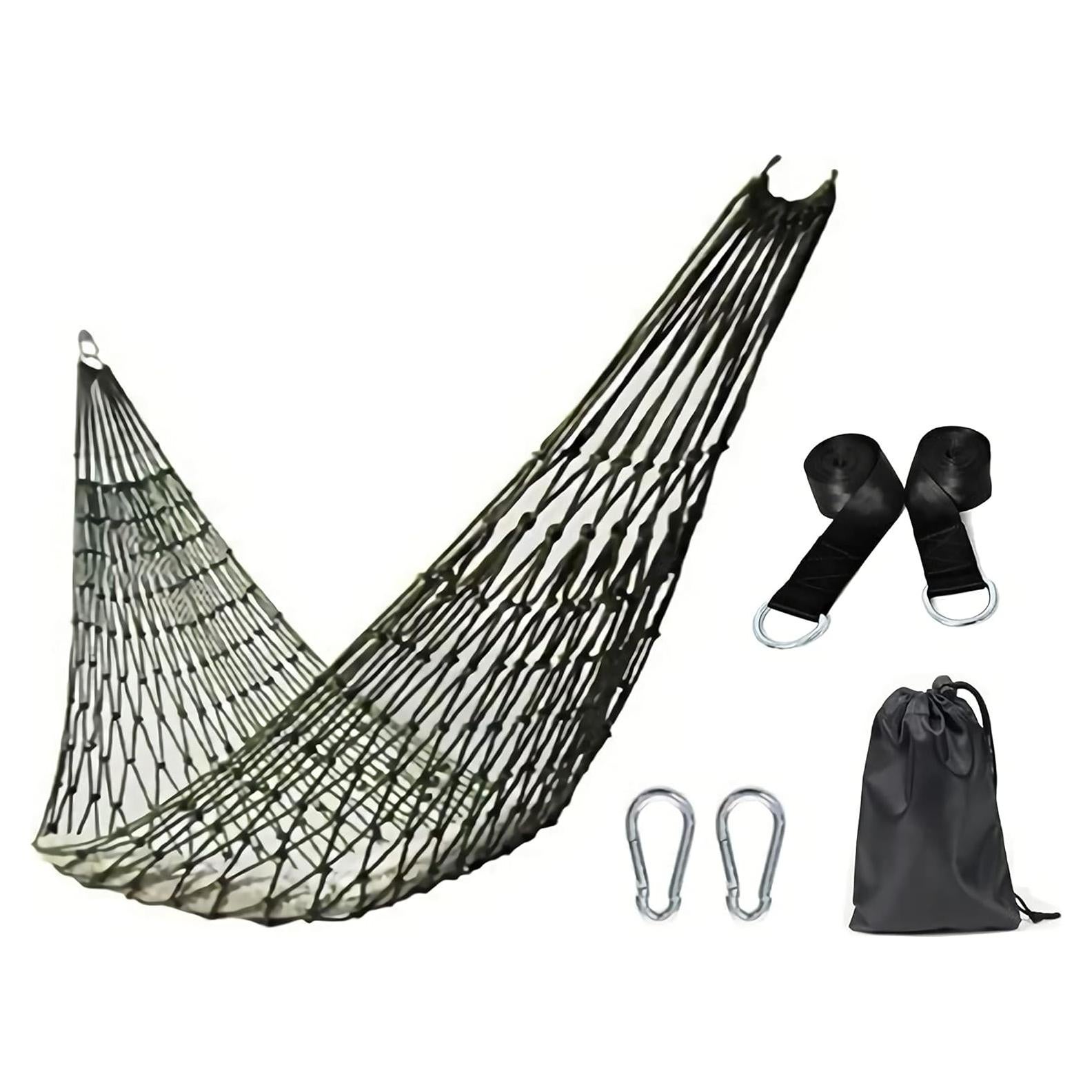 Hamaca de Camping KNC Verde Militar 240x80 cm 200 kg