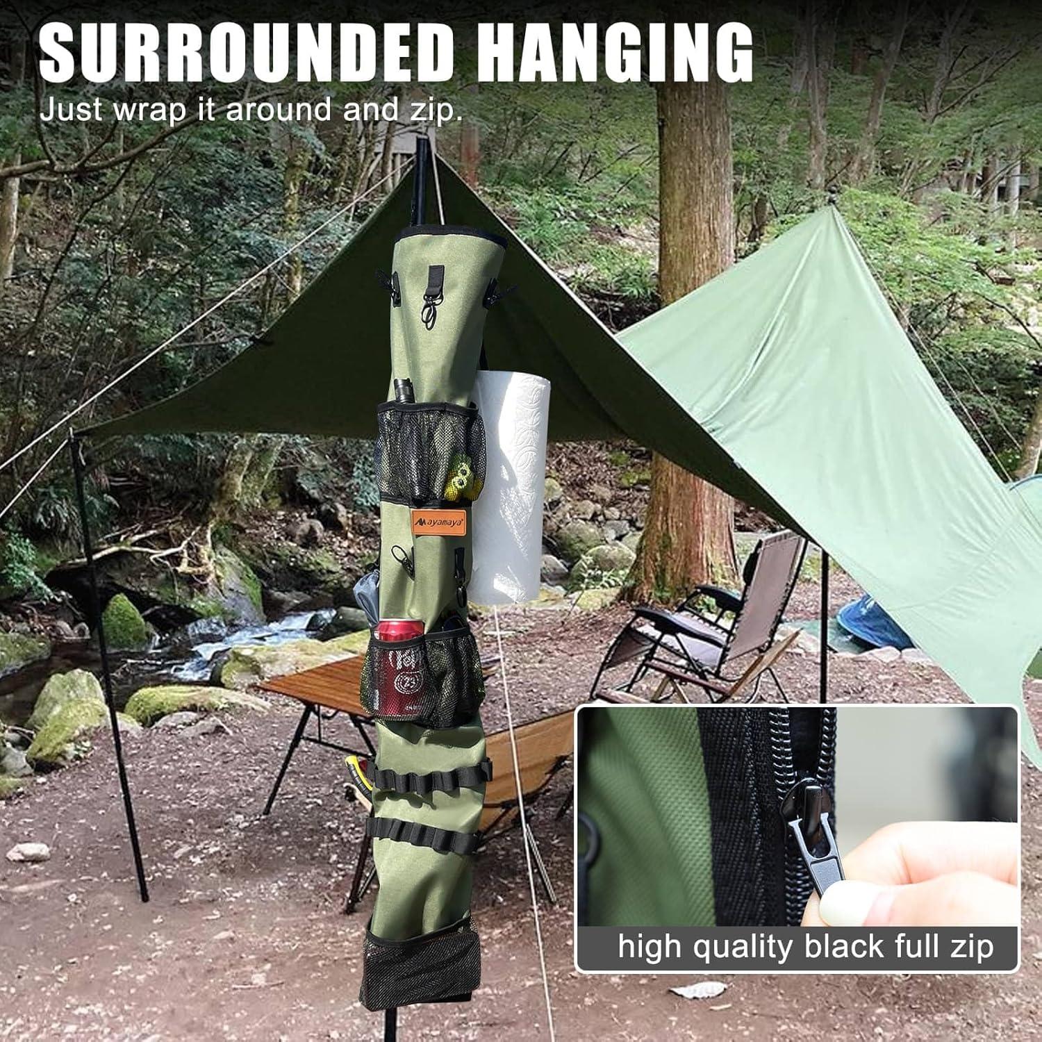 Organizador Colgante AYAMAYA para Camping 101.6x40.6 cm Verde