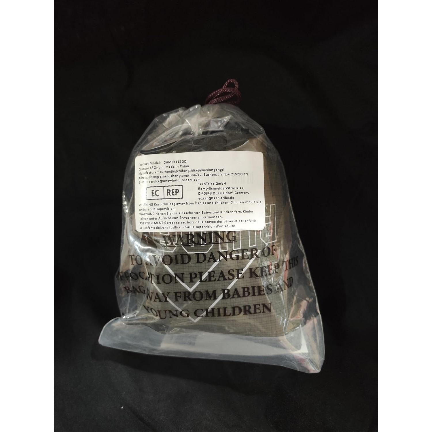 Funda de Hamaca Onewind 55"x47" Verde Oliva Impermeable 90L