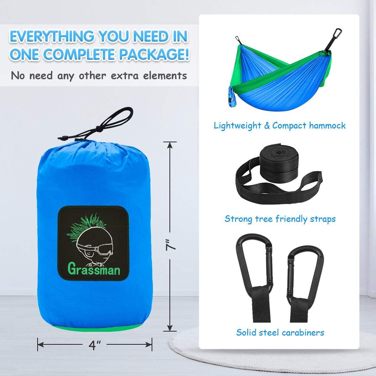 Hamaca para Niños Grassman 1.83x1.10m Azul y Verde