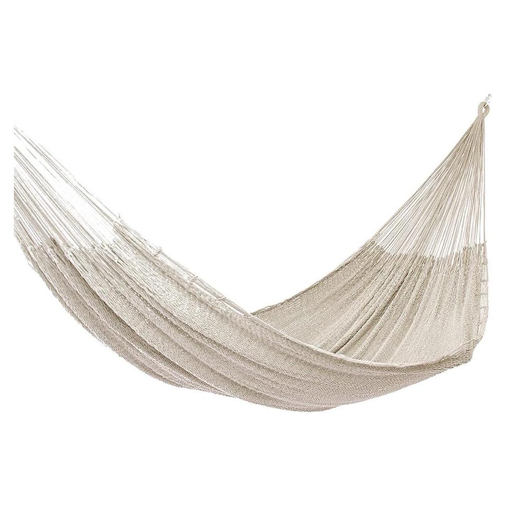 Hamaca Maya Tejida a Mano NOVICA Beige Natural 198x122 cm