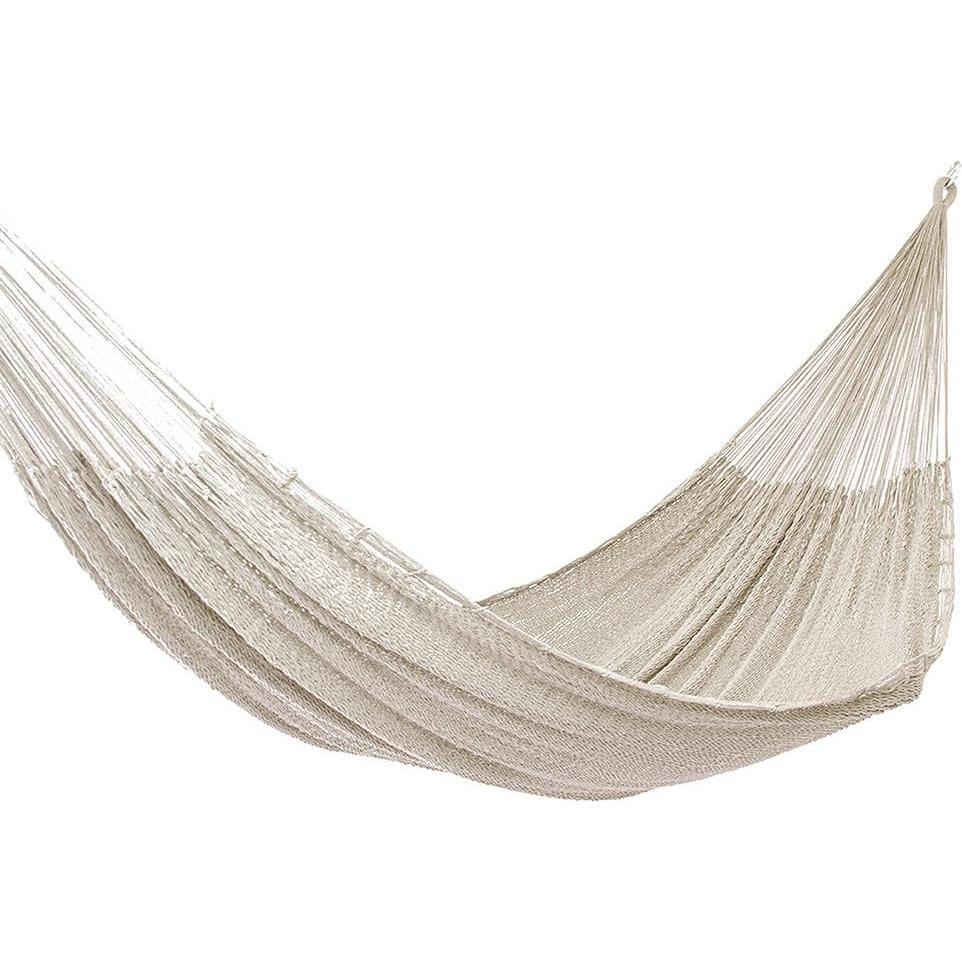 Hamaca Maya Tejida a Mano NOVICA Beige Natural 198x122 cm