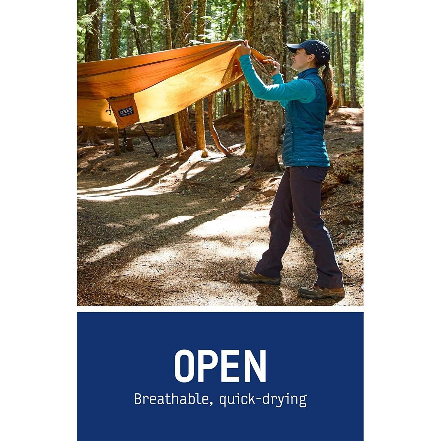 Hamaca Ligera ENO SingleNest Naranja/Gris para Camping