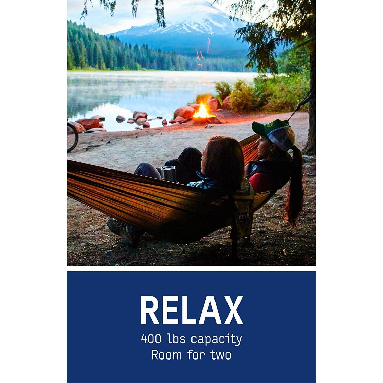 Hamaca Ligera ENO SingleNest Naranja/Gris para Camping