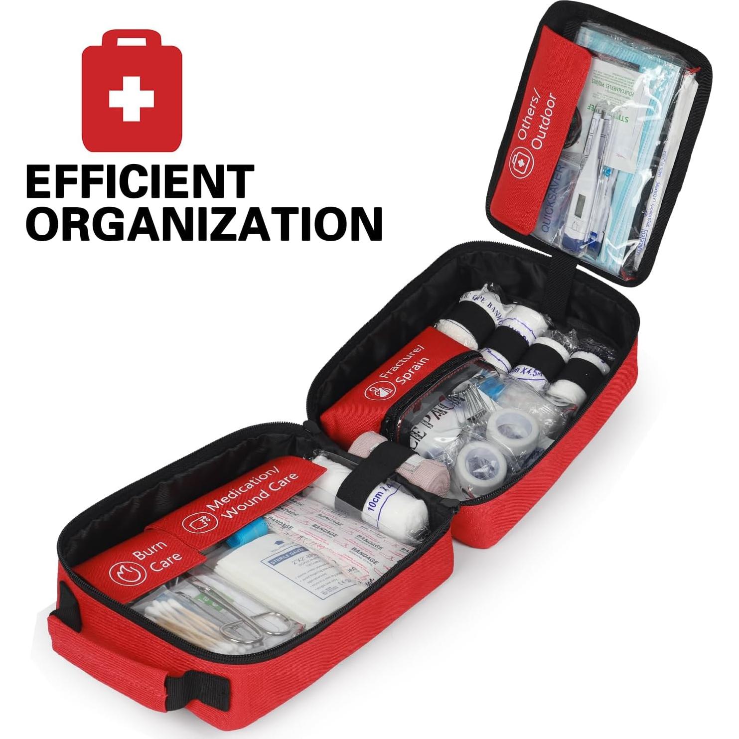 Kit de Primeros Auxilios Holdsure 410 Piezas para Hogar y Viajes