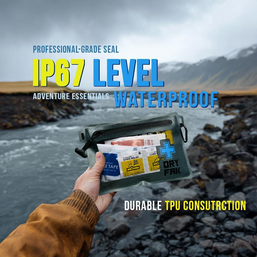 Kit de Primeros Auxilios Impermeable EVERLIT 55 Piezas Gris