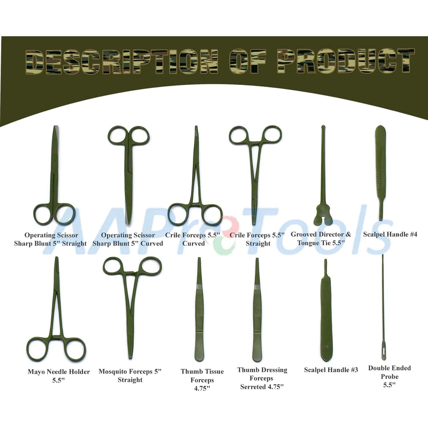 Kit de Supervivencia de Emergencia 24 Piezas AAProTools