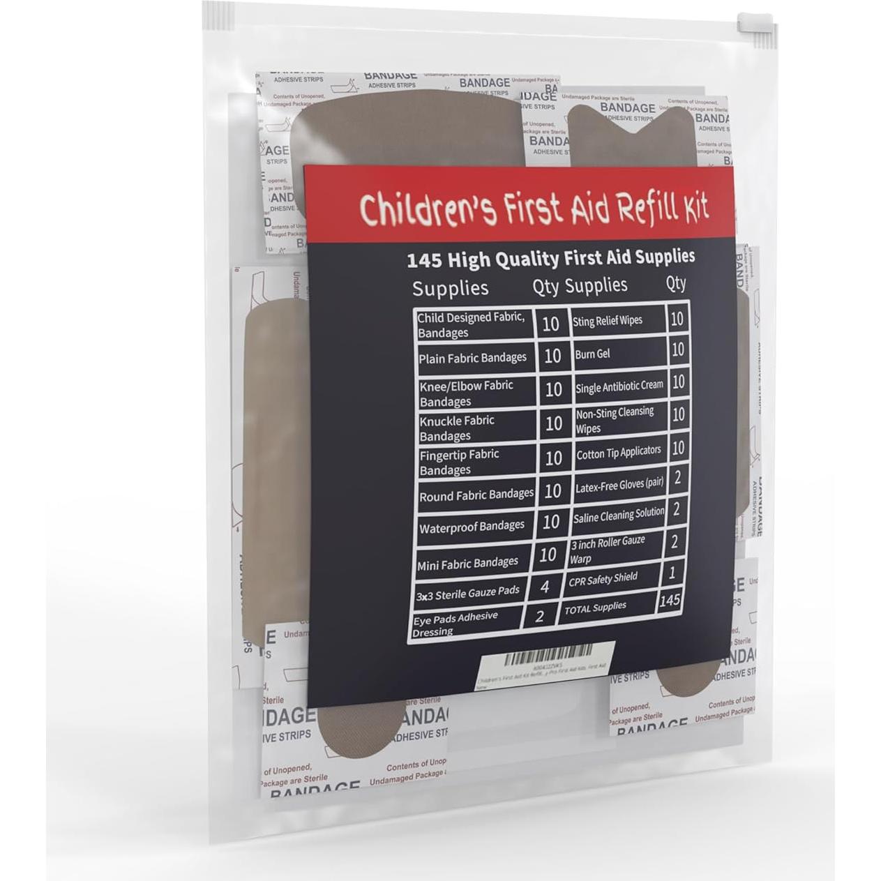 Recarga Kit Primeros Auxilios Niños The Life Safety Pro 145 Pzs