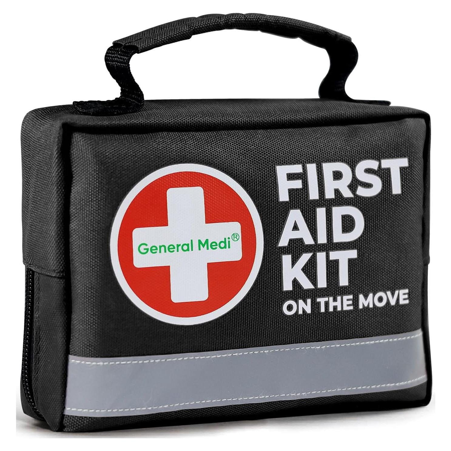 Kit de Primeros Auxilios Medi - 150 Piezas Compacto Negro