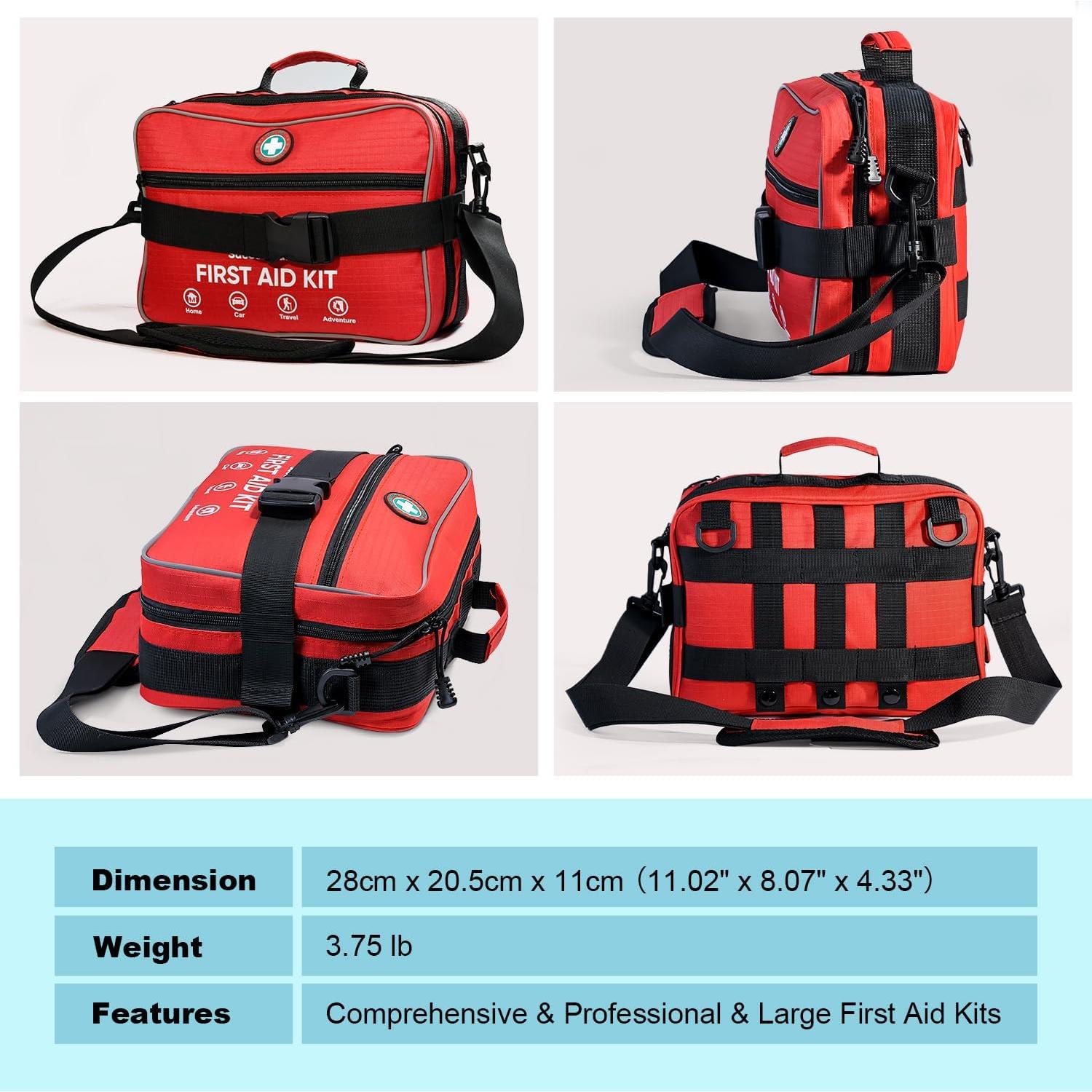 Kit de Primeros Auxilios SuccorWare 435 Piezas Profesional Rojo